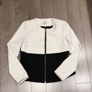 ECRU zippered blazer size small